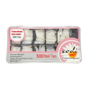 500 טיפסים - ציפורניים בגוון שמנת
