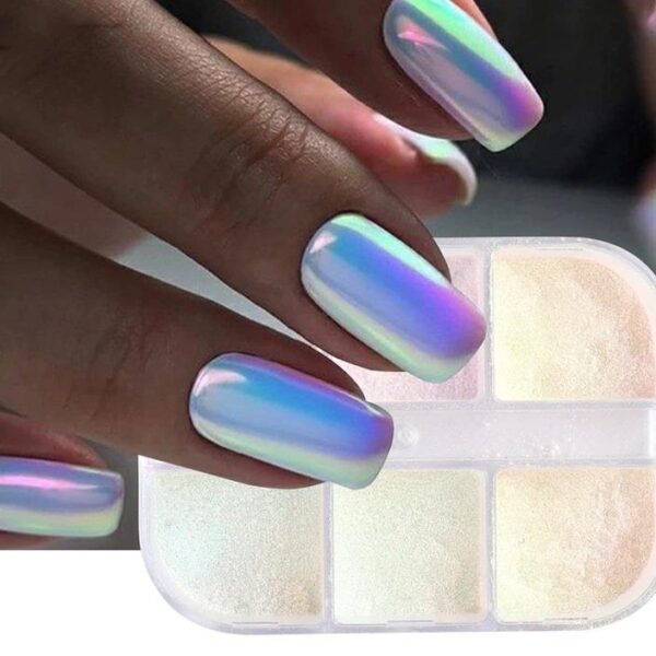 שישיית אבקות פיגמנט פנינה וחד קרן