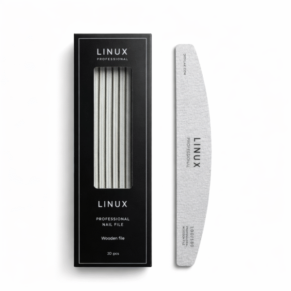 פצירה דקה בצורת ירח 100/180 מארז 20 יח׳ לינוקס